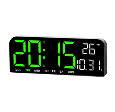 Часы настенные LED MIRROR GH0707 Green&White