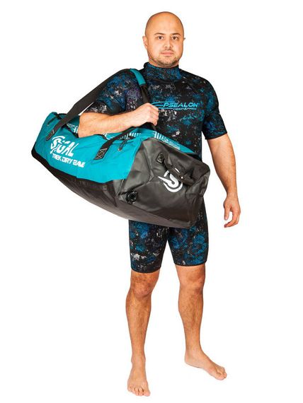 Гермосумка Sigalsub Trek Dry Bag 114 л черно-голубая