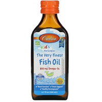 Carlson, Norwegian, The Very Finest Fish Oil, 800 mg 200 ml / Для детей, норвежская серия, самый лучший рыбий жир, натуральный апельсин