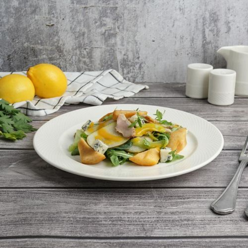 Тарелка круглая 25 см,фарфор "NOBLE" серия "IMPRESS"