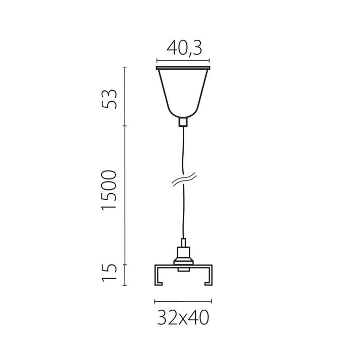 Подвес стандартный тип D треку 5040xx-(F)/(R) 1,5 м Quattro Lightstar 504176-FR1