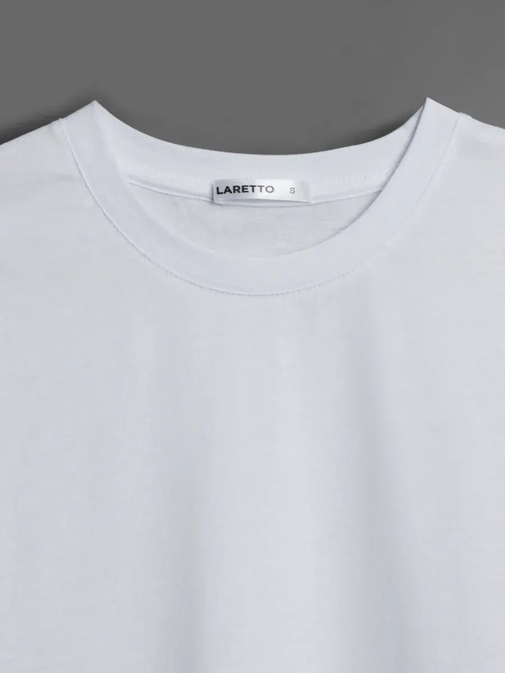 Белая футболка мужская повседневная однотонная хлопок