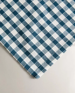 ZARA HOME САЛФЕТКИ ИЗ ХЛОПКА В КЛЕТКУ (НАБОР ИЗ 2 ШТ.), СИНИЙ