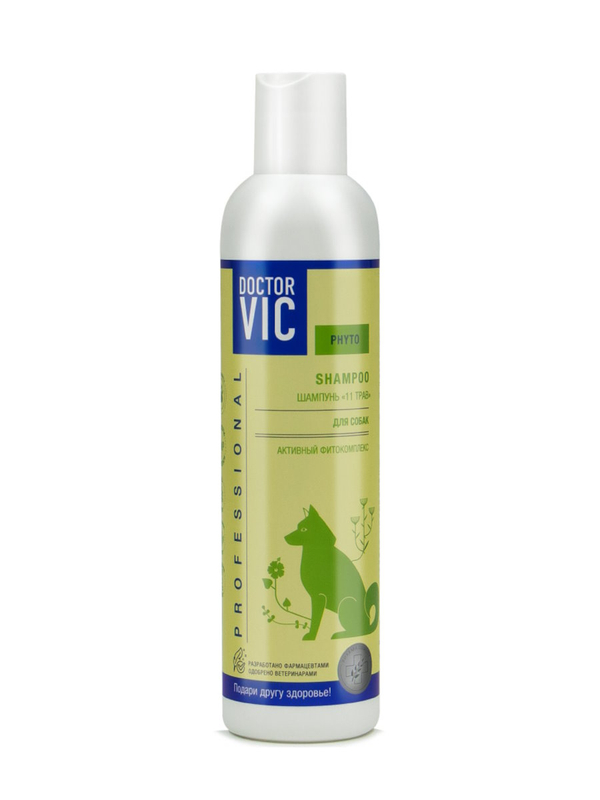 Шампунь Doctor VIC «11 трав» для собак всех пород 250 мл