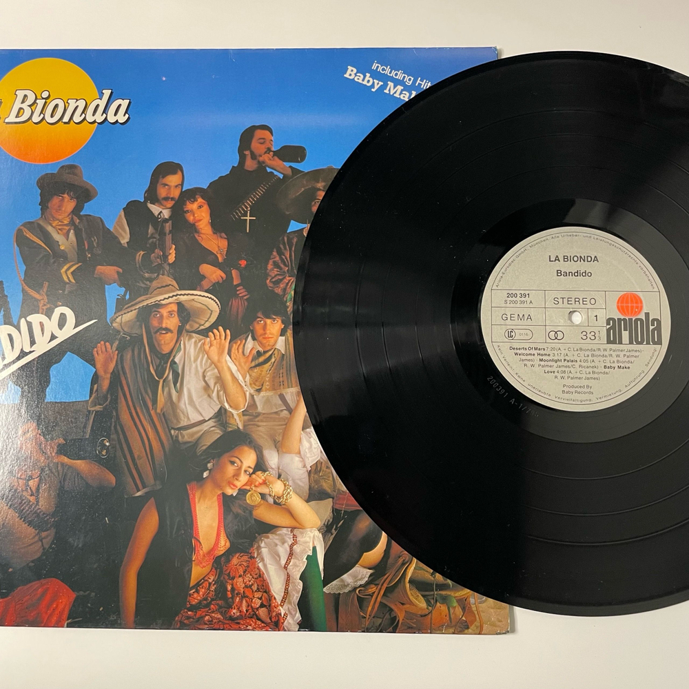 Винтажная виниловая пластинка LP La Bionda Bandido (Германия 1979)