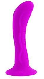 Лиловая анальная пробка Booty Passion с присоской - 13,5 см. (Цвет: лиловый)