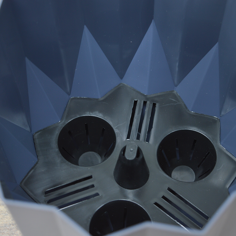 Кашпо Геометрия 2,2л, антрацит