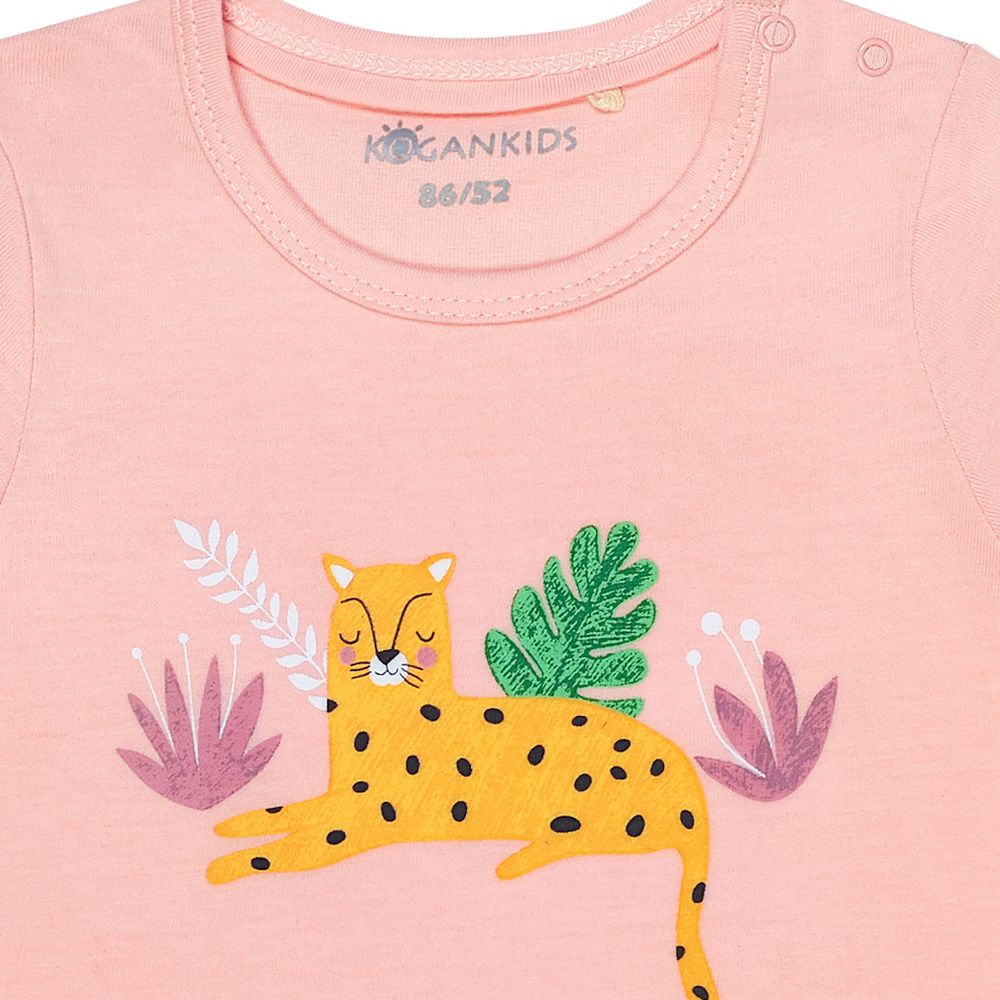 Розовая пижама для девочки &quot;Леопард&quot; KOGANKIDS