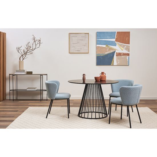 Стул foggy, букле, голубая пудра