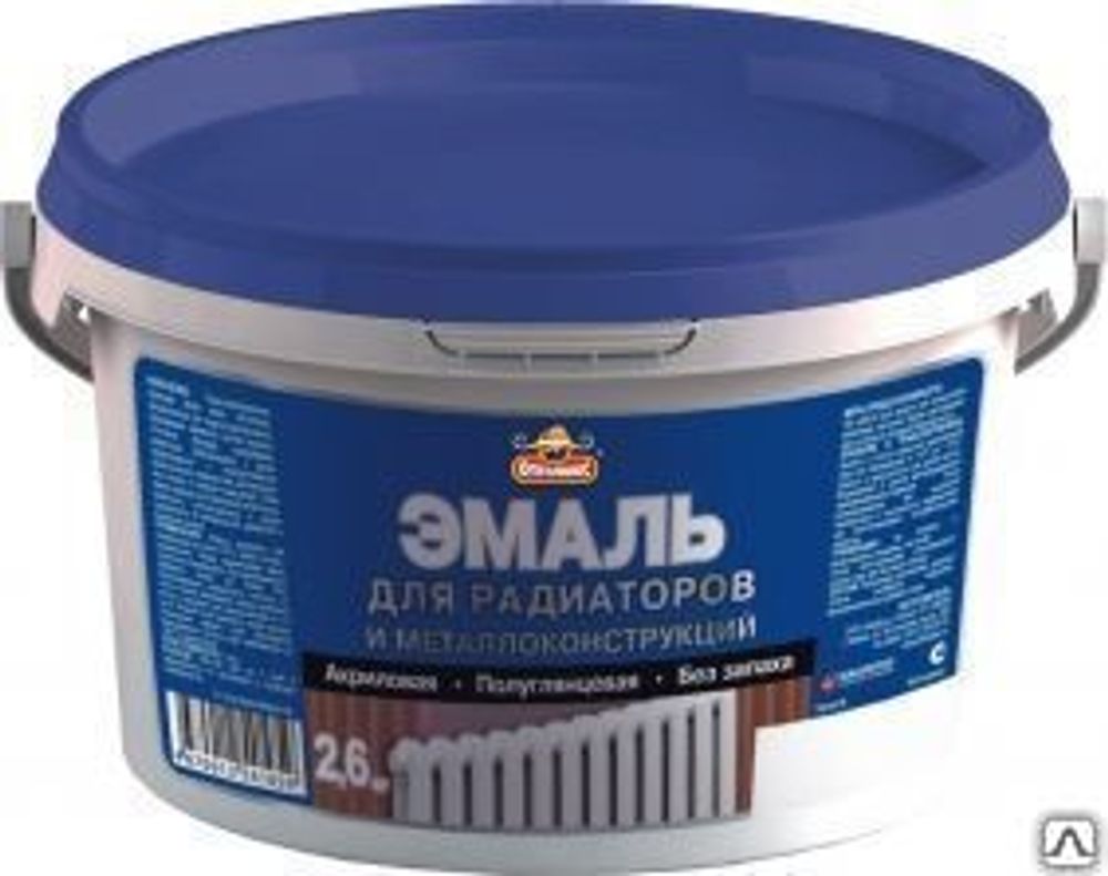 Эмаль акрил. д/радиаторов и металлоконструкций ОПТИЛЮКС  1кг (И)