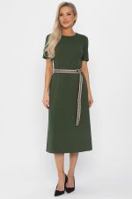 Платье трикотажное Парижанка (зеленое) П14415-10М LT Collection
