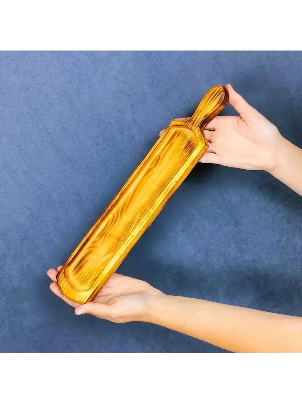 Деревянная менажница для нарезки, подачи из кедра