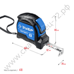 ЗУБР ЭКСПЕРТ, 8 м х 25 мм, рулетка с автостопом, Профессионал (34057-08-25)