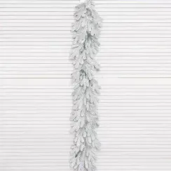 Хвойная ветвь Швейцарская заснеженная 180 см., 100% литая хвоя, ЕлкиТорг (52078)