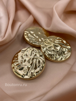 Пуговицы  жатый металл золото