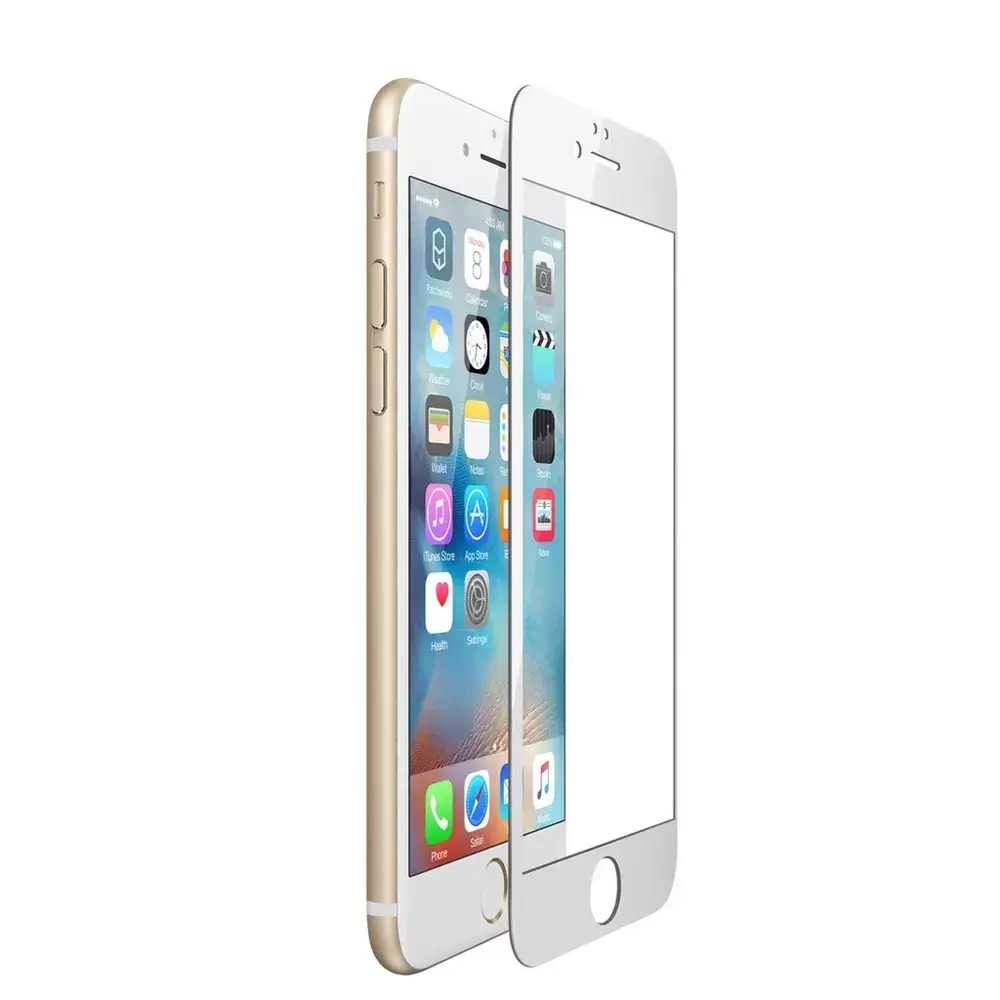 Защитное стекло 3D Apple iPhone 8/7/6s/6 TFN (белая рамка)
