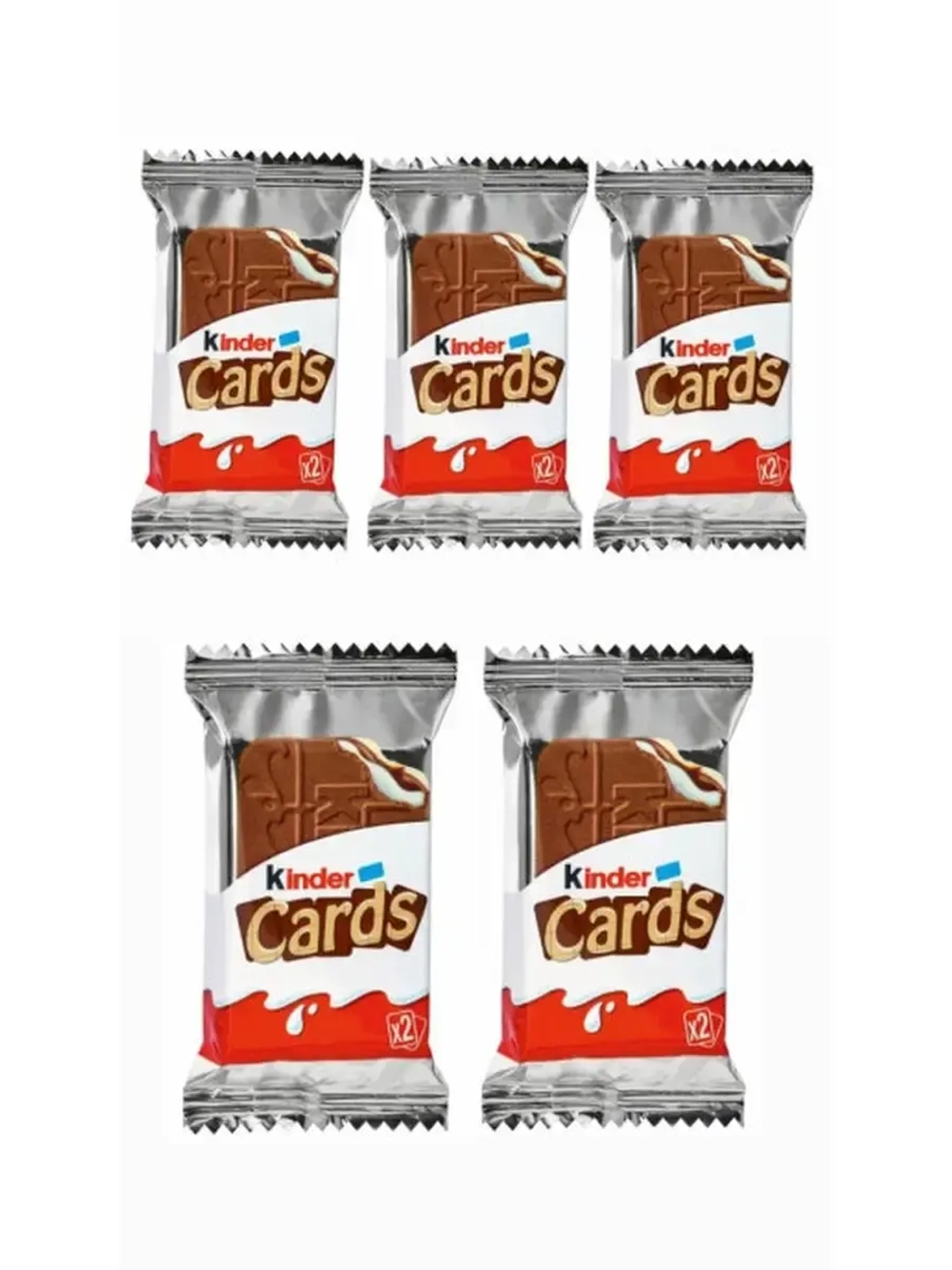 Шоколадно-молочное печенье с какао начинкой Kinder Cards
