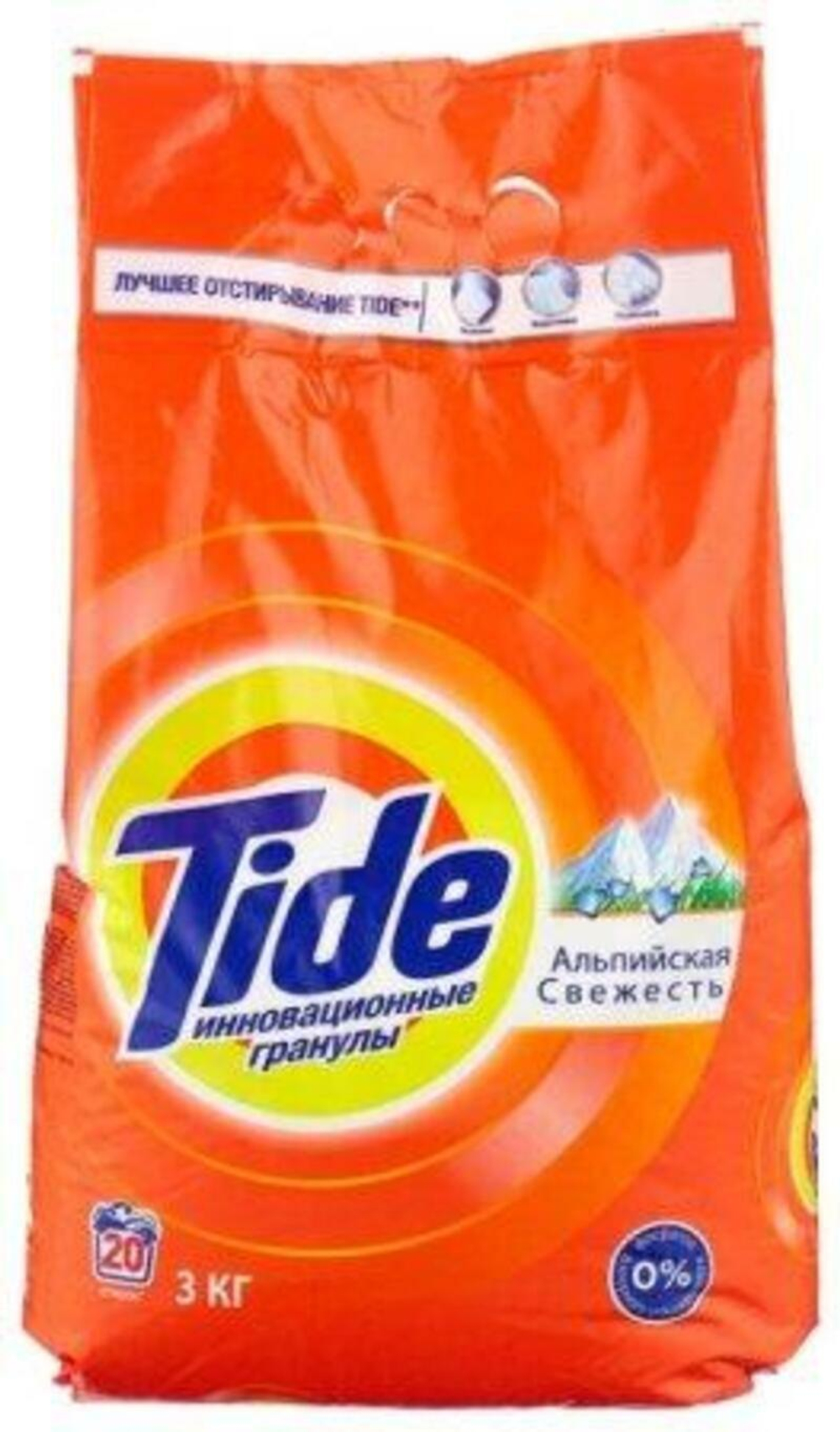 TIDE Авт СМС порошок Альпийская свежесть 3кг