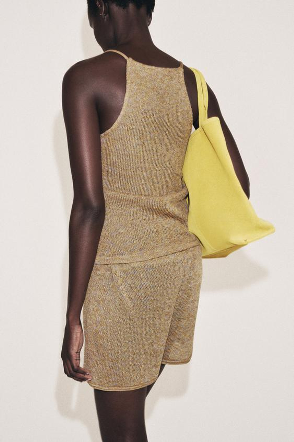 ZARA ТОП В СТИЛЕ РУСТИК, БЕЖЕВЫЙ