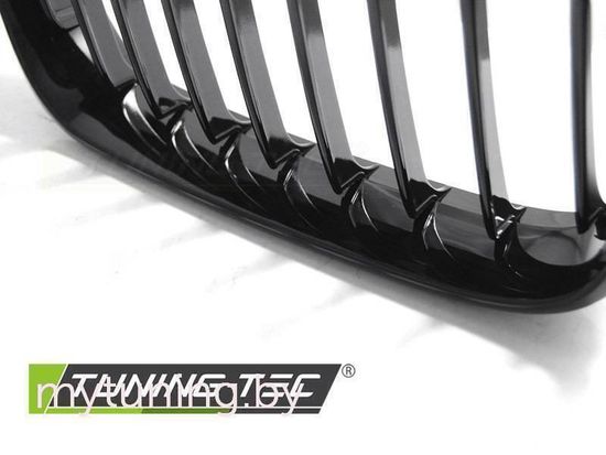 Решетка (ноздри) радиатора GLOSSY BLACK для BMW 1 F20 F21 LCI