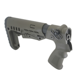 Телескопический приклад на МР-155, DLG Tactical. Черный