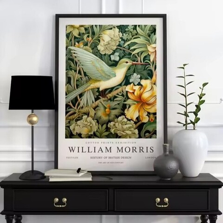 Постер "Птица 02" William Morris (Уильям Моррис), 30x40 см