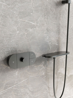 Душевой комплект Vincea Futura VSFW-2F12TMB термостатический встраиваемый, 3 режима, черный матовый