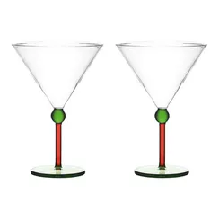 Набор креманок orb, 260 мл, зеленый/красный, 2 шт