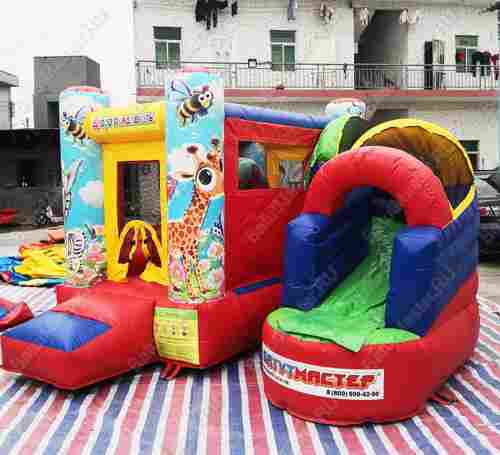 Детский надувной батут "Радужный" с печатью