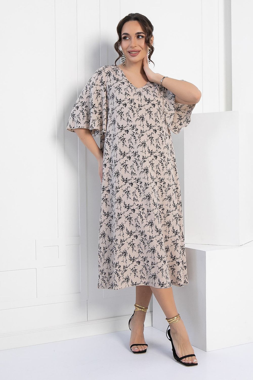 Платье Натали (бежевое) П12732-21М LT Collection