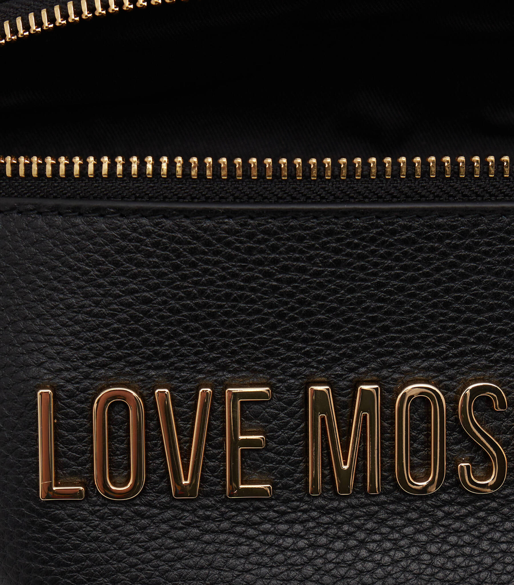 Бананка BORSA NATURAL GRAIN+PU NERO Love Moschino - черный(JC4329PP0GK10)