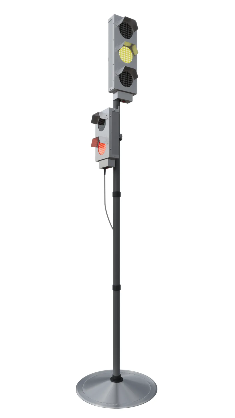 Светофор Стандарт раздельного типа пешеходный+транспортный на стойке с основанием