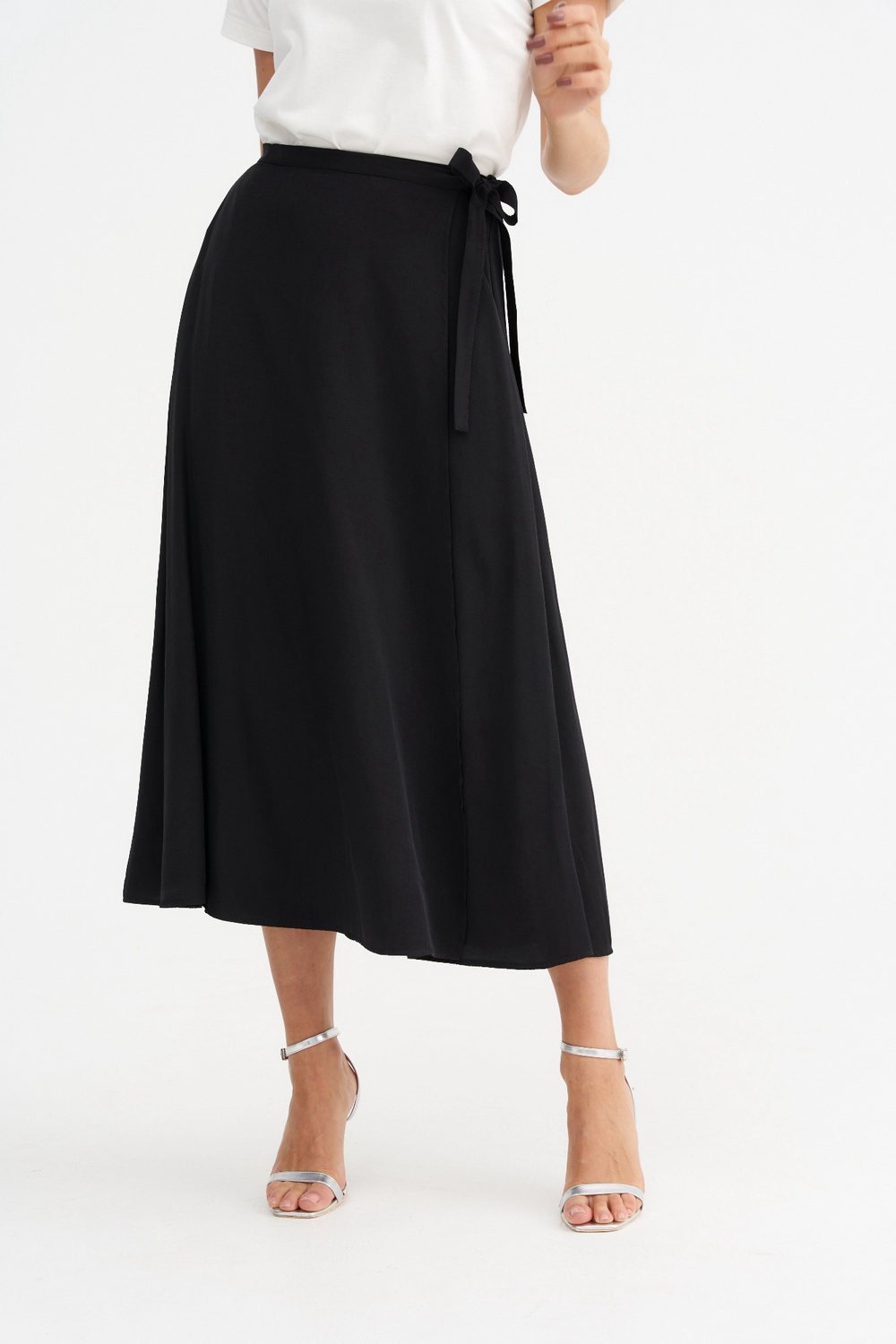 Легкая струящаяся юбка с запахом Тамбовчанка