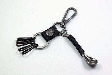 Брелок Ложка Harley Davidson ( чёрный / коричневый )