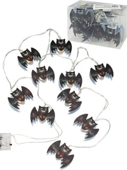 Гирлянда на батарейках с насадками 1,65м 10LED "Летучие мышки" работает от 2AA работает от 2AA