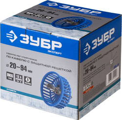 ЗУБР d 20-90 мм, 1-10 мм, с защитной решеткой Балеринка, Cверло по кафелю и керамике с изменяемым резцом (3334)