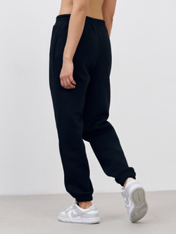 Брюки женские с начесом (черный)