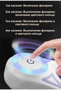 Поводок-рулетка Ipets для собак до 15кг со встроенным светодиодным фонариком и фиксатором длины, 5 м (бирюзовый)