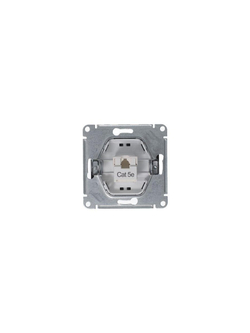 Розетка компьютерная 1-м Glossa RJ45 кат.5E механизм антрацит SE GSL000781K