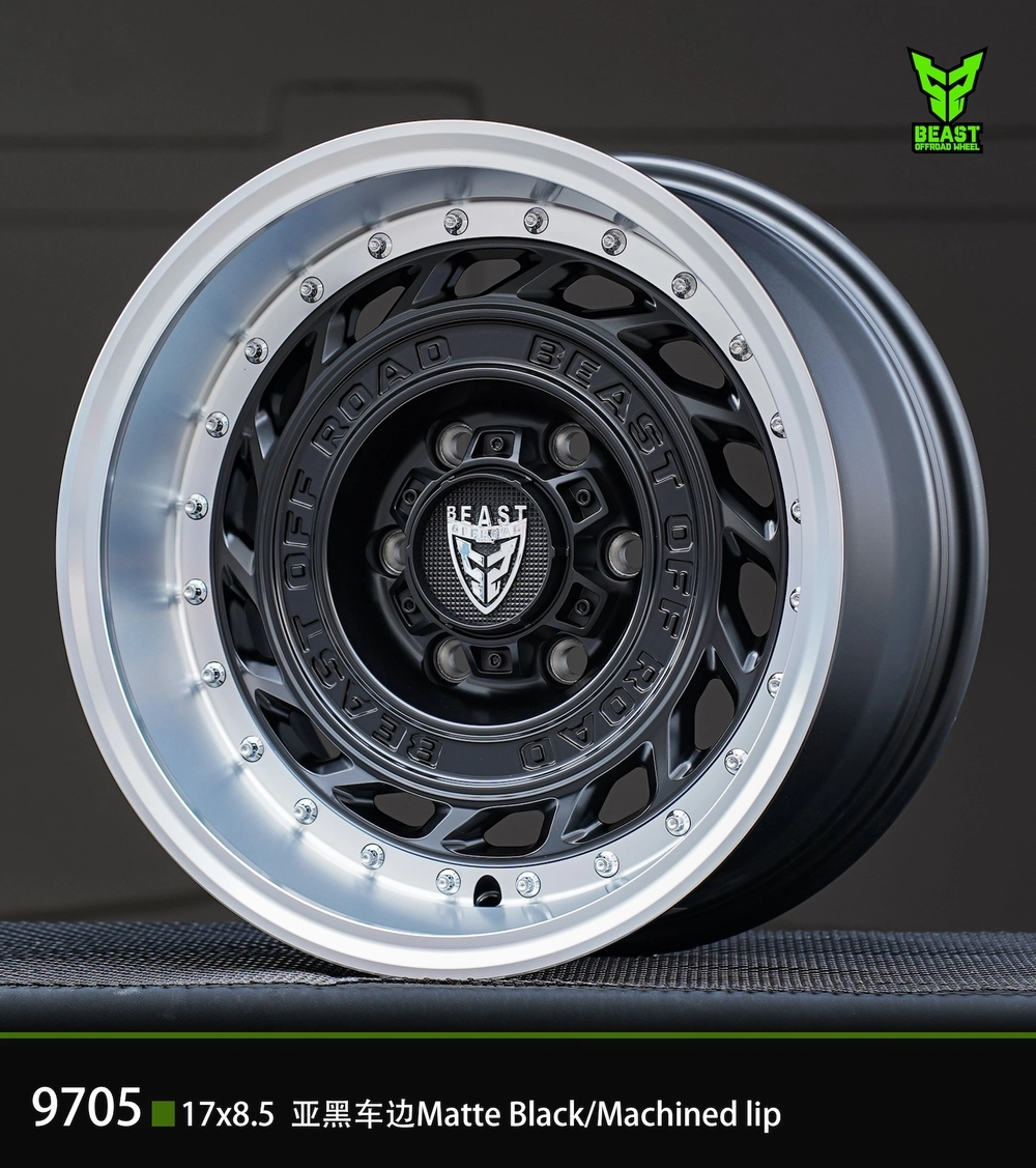 Диск колёсный литой BEAST OFFROAD 9705 R17 8,5 ЕТ0 Matte Black Machine Leap