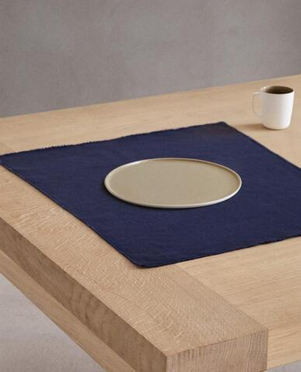 ZARA HOME ЛЬНЯНАЯ САЛФЕТКА, СИНИЙ