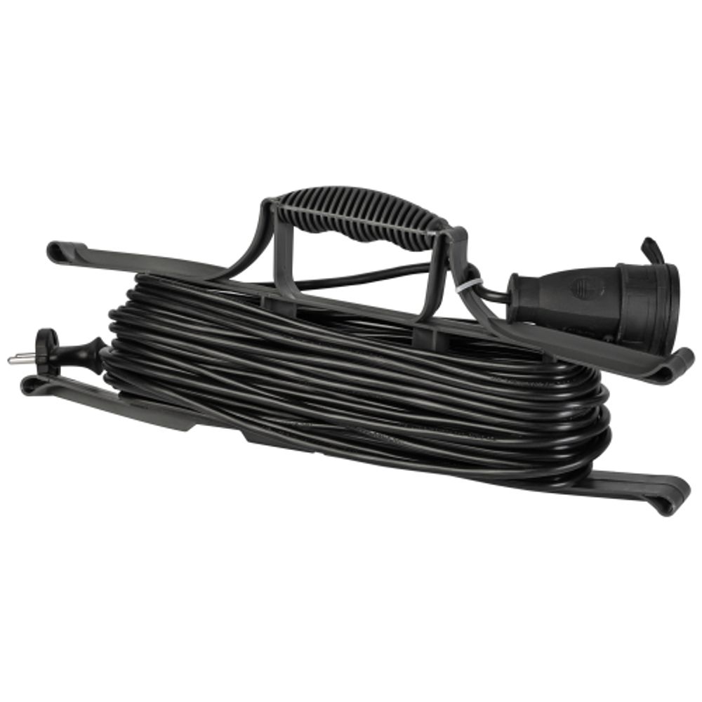 Удлинитель силовой ЭРА GREEN LINE FR-6-20m Greenline на рамке 1 розетка без заземления 20м ПВС 2x0.75мм2 | Силовые удлинители