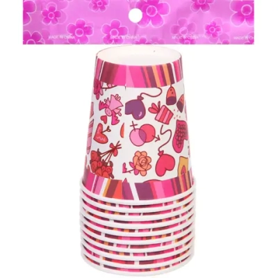 Стакан бумажный 0,2л в наборе 10 шт «Heart»