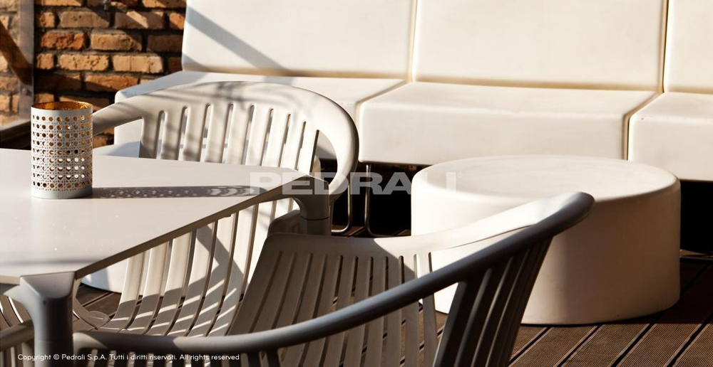 Кресло пластиковое, Pedrali Tatami, белый