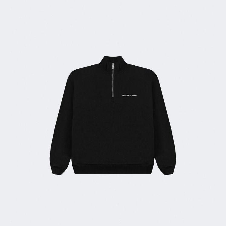 Cвитшот UNIFORM Half-zip Heavy STUDIOS, черный