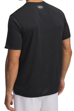 Мужская теннисная футболка Under Armour Tech Vent Jacquard Short Sleeve - black/white