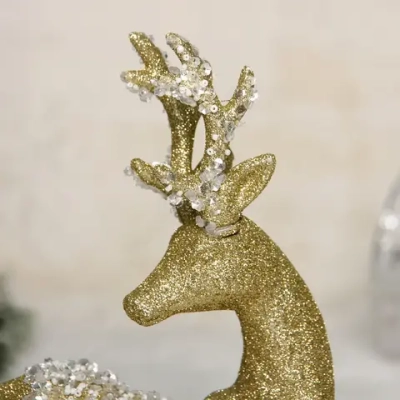 Фигурка новогодняя MAGIC «Блестящее копытце» 22*33*7 см, Золото