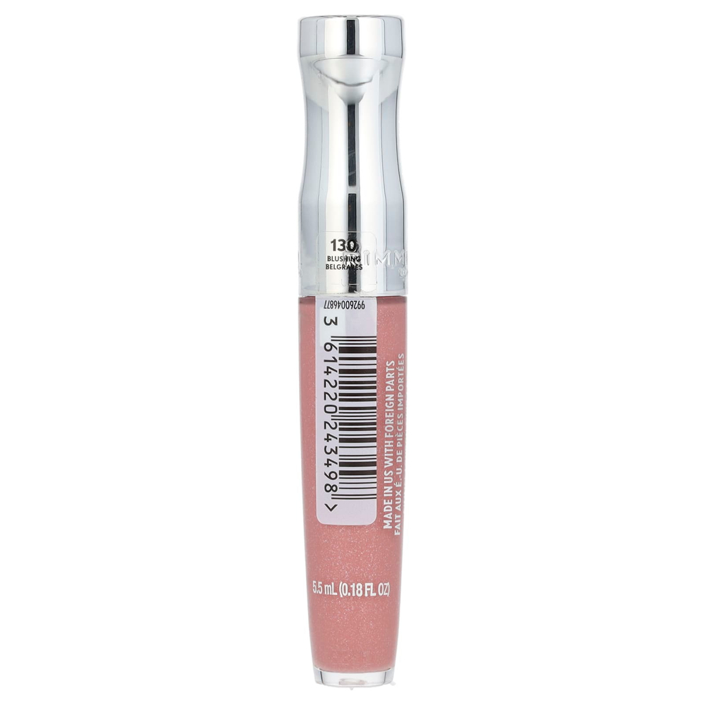Rimmel London, Stay Glossy, блеск для губ, 130 Blushing Belgraves, 5,5 мл (0,18 жидк. унц.)