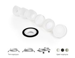 Ambrella Насадка передняя для корпуса светильника с диаметром отверстия D70mm DIY Spot N7121