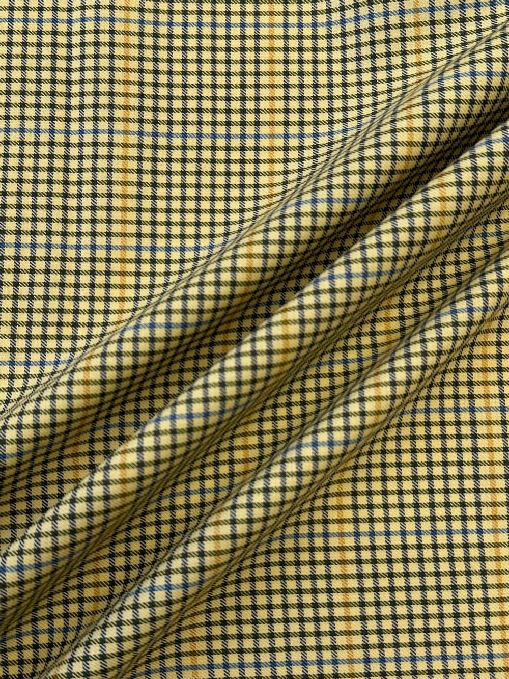 Шерсть костюмно-плательная Vitale Barberis Canonico желтая в клетку
